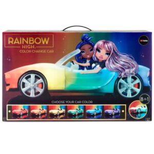 ماشین تغییر رنگ جادویی رنگین کمانی Rainbow High