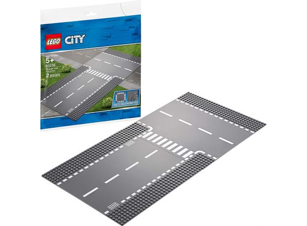 لگو سیتی مدل صفحه بازی خیابان منتهی به سه راه (60236), image