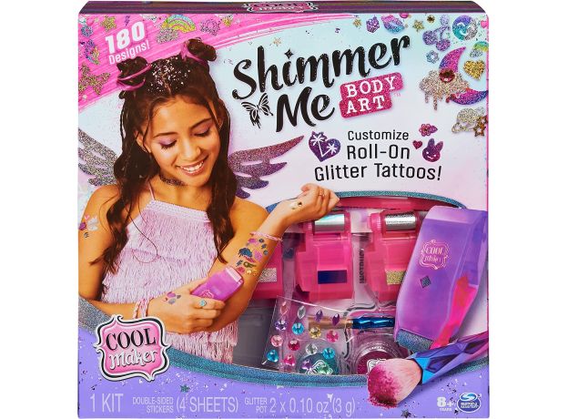 تتوی بدن درخشان Cool Maker Shimmer Me Body Art, image