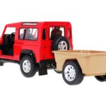 ماشین کنترلی لندرور Defender همراه با تریلر راستار با مقیاس 1:14 (قرمز), image 6