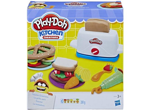 ست خمیربازی مدل دستگاه توستر Play Doh, image