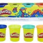 پک 4 تایی خمیربازی Play Doh (سرمه ای - سبز کم رنگ - سبز پر رنگ - نارنجی), تنوع: B5517EU4-4 Colors Prehistory, image