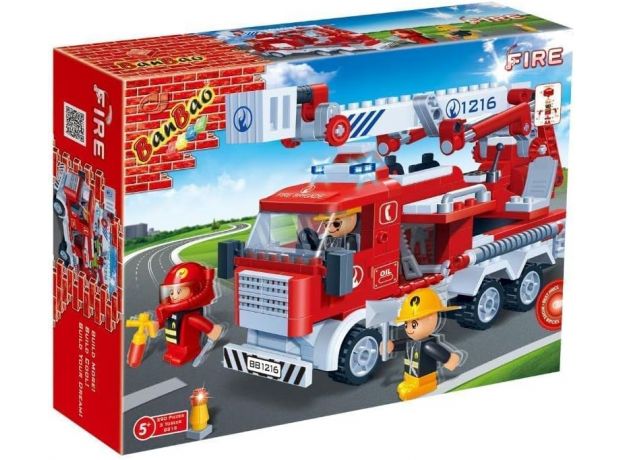 ماشین آتشنشانی ساختنی 290 قطعه Banbao, image