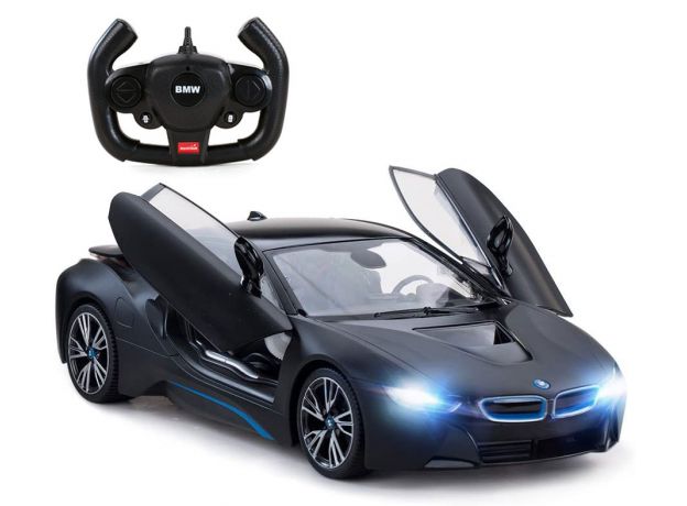 ماشین کنترلی ب ام و I8 مشکی مات راستار با مقیاس 1:14, تنوع: 71060-Black, image