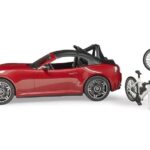 ماشین رودستر به همراه دوچرخه برودر Bruder, image 3