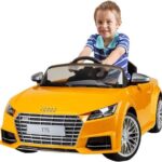 ماشین شارژی سواری دو سرعته آئودی TTS راستار Rastar مدل زرد, image 2