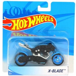 موتور Hot Wheels مدل X-Blade آبی با مقیاس 1:18