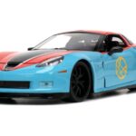 ماشین فلزی شورلت کوروت 2006 مدل Z06 و فیگور فلزی دکتر استرنج با مقیاس 1:24, image 7