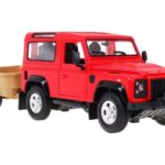 ماشین کنترلی لندرور Defender همراه با تریلر راستار با مقیاس 1:14 (قرمز), image 3