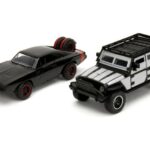پک 2 تایی ماشین های فلزی Fast & Furious مدلDoms’s Dodge Charger وTej's Jeep Wrangler با مقیاس 1:32, image 2