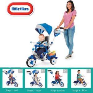 کالسکه‌ی آبی 4 در 1 Little Tikes