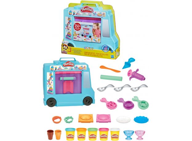 ست خمیربازی ماشین بستنی فروشی Play Doh, image