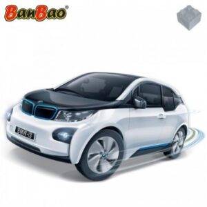 ماشین عقب‌کش BMW I3 سیاه و سفید (سری ماشین‌سازی)