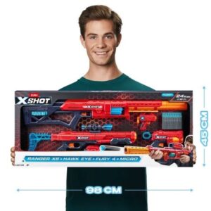پک 4 تایی تفنگ های ایکس شات X-Shot