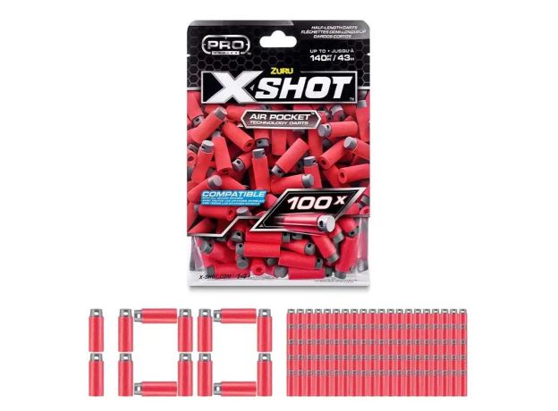تیر فومی 100 تایی ایکس شات X-Shot سری Pro, image