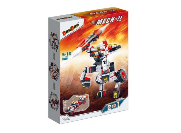 ربات ساختنی 2 در 1 سفید 272 قطعه Banbao, تنوع: 6320-Mech, image