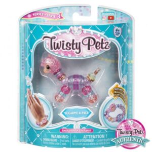 پک تکی دستبند درخشان Twisty Petz مدل Sugarpie Alpaca