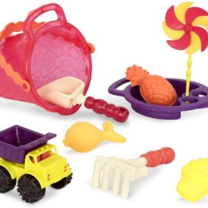 ست سطل و وسایل شن بازی B. Toys مدل قرمز