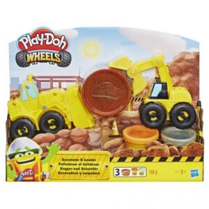 ست خمیربازی لودر و بیل مکانیکی Play Doh, تنوع: E4294EU40-Excavator and Loader, image