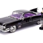 ماشین فلزی کادیلاک مدل 1959 Cadillac Coupe Deville و فیگور فلزی CatWoman با مقیاس 1:24, image 7
