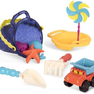 ست سطل و وسایل شن بازی B. Toys مدل آبی