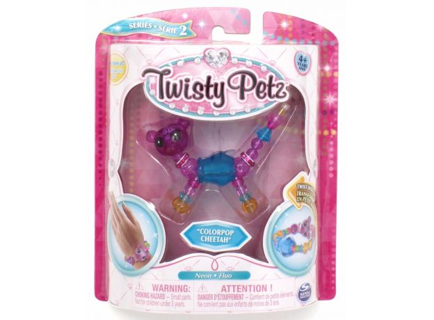 پک تکی دستبند درخشان Twisty Petz مدل Colorpop Cheetah, image