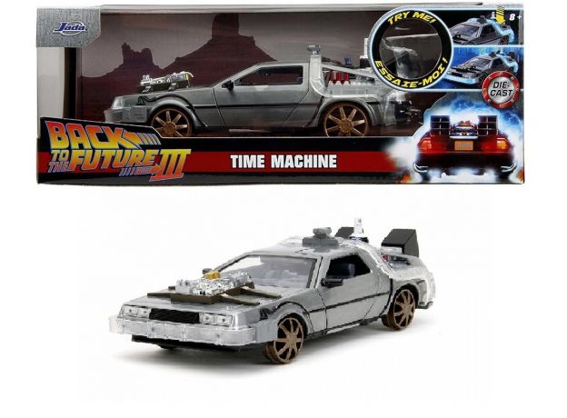 ماشین زمان فلزی Back to the Future 3 با مقیاس 1:24, image