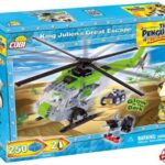 بلاک ساختنی کوبی مدل فرار بزرگ شاه ژولین ماداگاسکار با هلیکوپتر, image