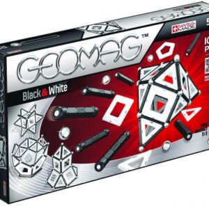 بازی مگنتی 104 قطعه‌ای جیومگ مدل Black and White, image