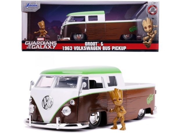 پیکاپ فلزی Volkswagen و فیگور فلزی گروت با مقیاس 1:24, image