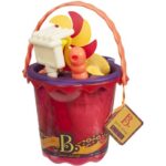 ست سطل و وسایل شن بازی B. Toys مدل قرمز, image 6