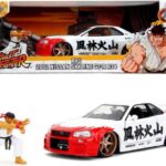 ماشین فلزی نیسان اسکای لاین 2002 مدل GT-R R34 و فیگور فلزی Ryu با مقیاس 1:24, تنوع: 253255071-Ryu, image