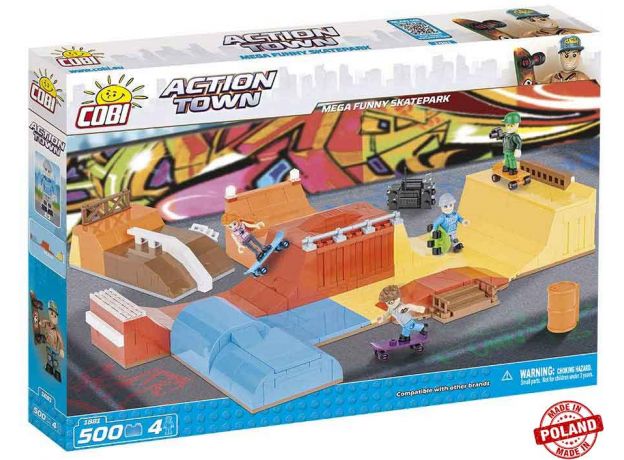 بلاک ساختنی کوبی مدل پارک بزرگ اسکیت, image