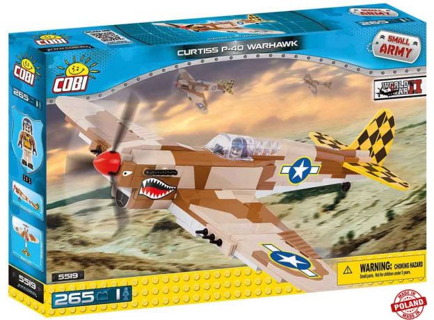 بلاک ساختنی کوبی مدل هواپیمای جنگنده Curtiss P 40, image