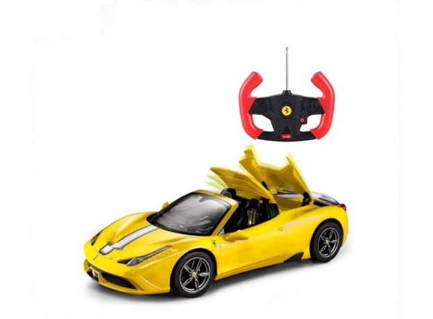 ماشین کنترلی فراری 458 Speciale A راستار با مقیاس 1:14 (زرد), image