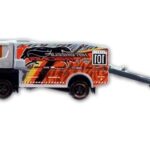کامیون مسابقه ای Hot Wheels مدل Scania Rally Truck طوسی, تنوع: BFM60-979J-Scania Rally Truck - Gray, image 3
