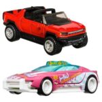 پک 2 تایی ماشین های Hot Wheels سری Pull-Back Speeders مدل GMC Hummer EVو Alpha Pursuit, تنوع: HPR91-Hummer, image 2