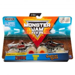ماشین‌های دوقلو Monster Jam مدل Zombie & Captain’s Curse با مقیاس 1:64
