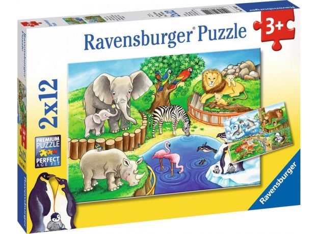 پازل 2 در 1 راونزبرگر مدل حیوانات باغ وحش, image