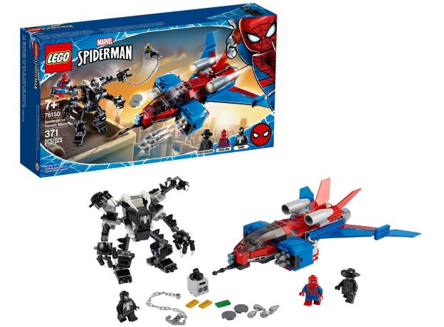 لگو مارول مدل جت اسپایدرمن در مقابل ونوم مکانیکی (76150), image