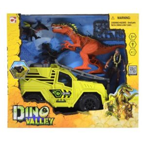 ست بازی شکارچیان دایناسور Dino Valley مدل Dinosaur Hunter With Jeep, image