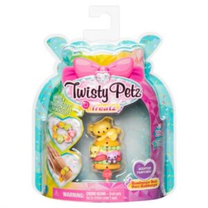 پک تکی دستبند درخشان معطر Twisty Petz سری Treatz مدل Hamburger Bear