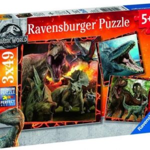 پازل 3 در 1 راونزبرگر مدل پادشاهی سقوط کرده دنیای ژوراسیک