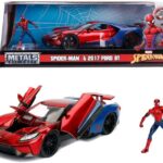 ماشین فورد مدل GT و فیگور فلزی اسپایدرمن با مقیاس 1:24, image