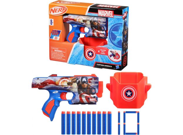 تفنگ نرف Nerf مدل کاپیتان آمریکا مارول, image