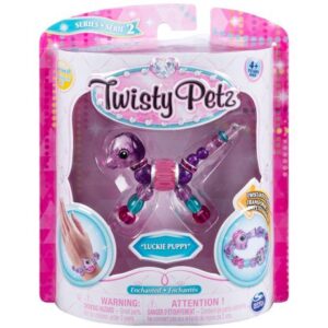 پک تکی دستبند درخشان Twisty Petz مدل Luckie Puppy