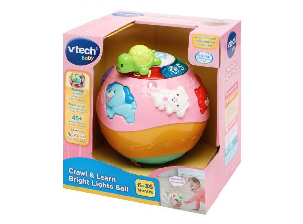 توپ موزیکال صورتی و بنفش Vtech, image