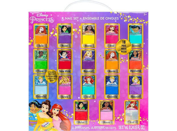 پک 18 تایی لاک های رنگارنگ پرنسس های دیزنی Disney, image