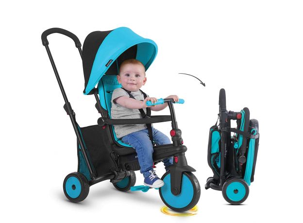 سه چرخه 6 حالته آبی (10 تا 36 ماه) Smartrike, image