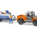 ماشین آفرود Land Rover به همراه تریلر و جت اسکی برودر Bruder, image 2